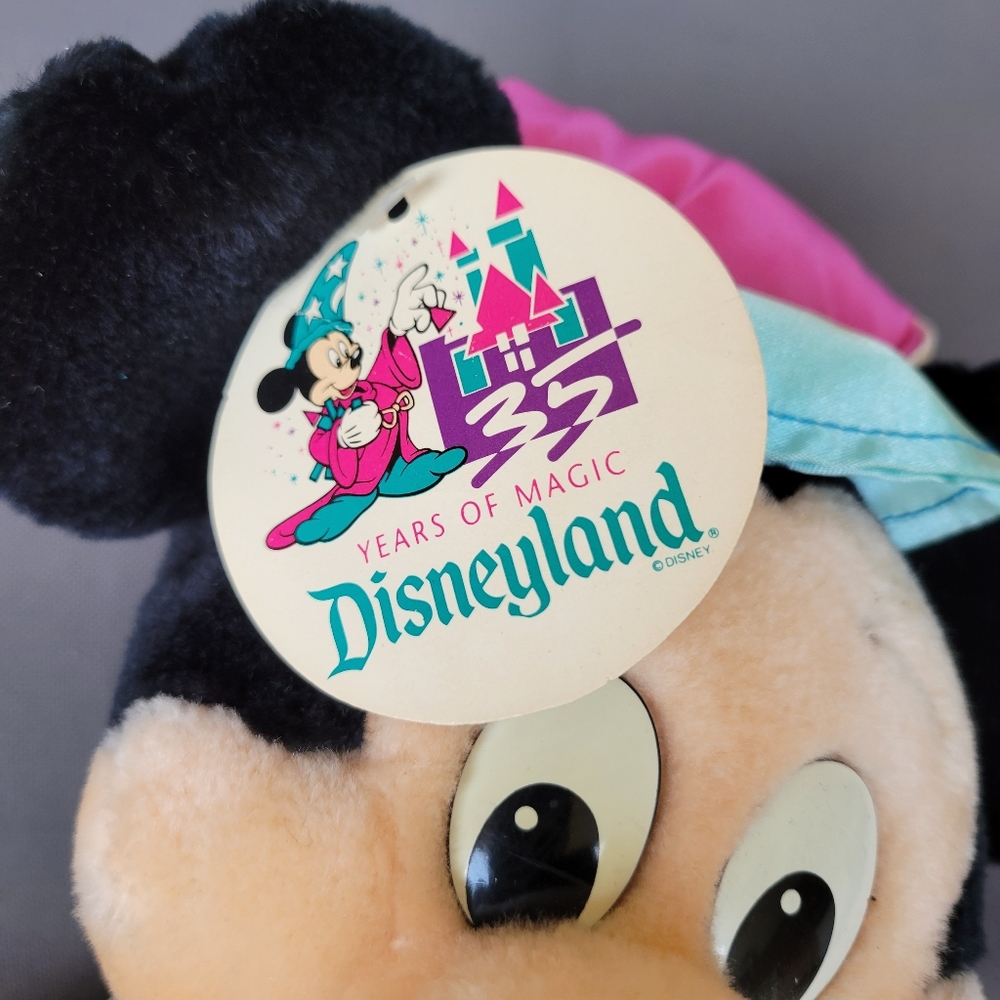 Disneyland 35th Anniversary Mickey Mouse Club Vintage Stuffed Plush 15" Tall - Picture 4 of 5